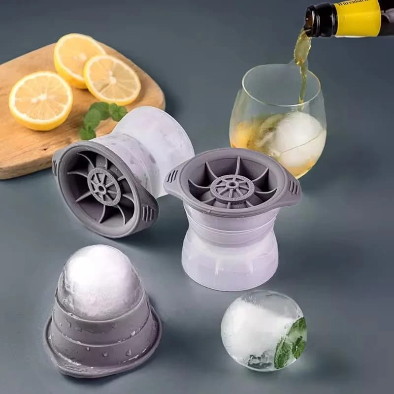 2'li Küresel Buz Hokeyi Kalıbı