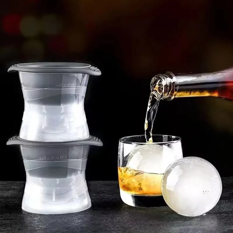 2'li Küresel Buz Hokeyi Kalıbı