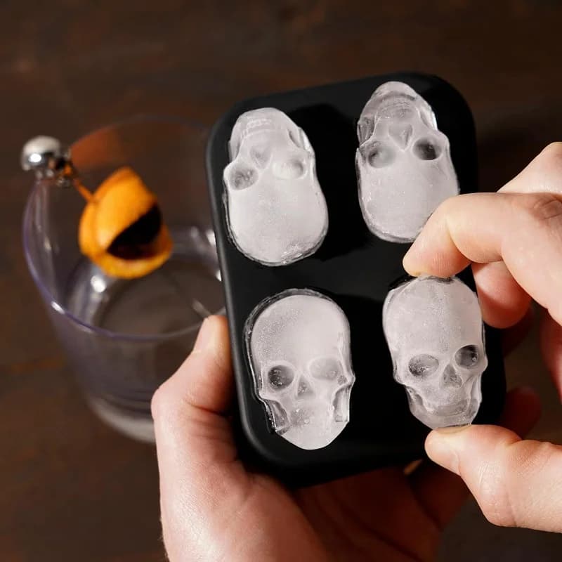 3D Kafatası Buz Topu Kalıbı