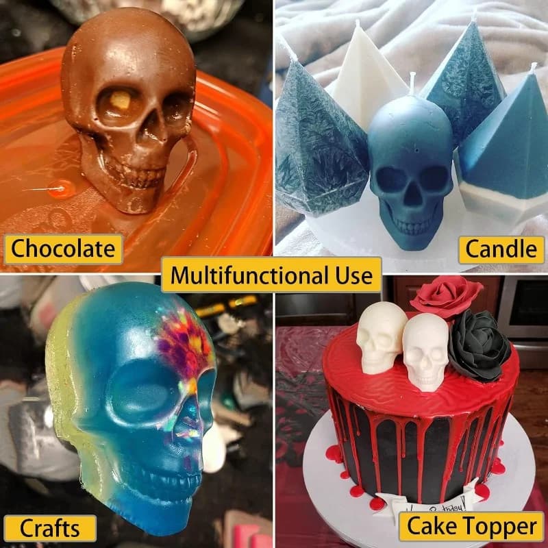 3D Kafatası Buz Topu Kalıbı